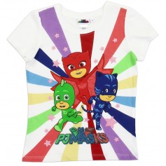 Disney PJ Mask Catboy Owlette And Gekko Toddler Girls Shirt Space City Kids Clothing 