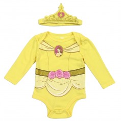 Disney Princess Belle Baby Girls 2 Piece Set With Onesie And Headband Space City Kids Clothing Store