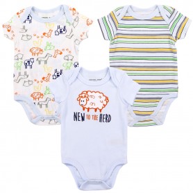 Emporio Baby New To The Herd 3 Piece Onesie Layette Set Space City Kids Clothing Store