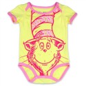 Dr Seuss The Cat In The Hat Yellow Infant Onesie