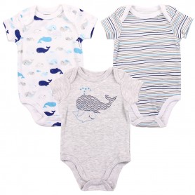 Emporio Baby Whales 3 Piece Onesie Set Space City Kids Clothing Store