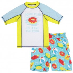PS Aeropostale Donut Plan To Leave The Pool 2 Piece Toddler Swim Set Space City Kids Clothing 