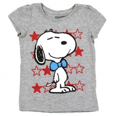 Peanuts Snoopy Patriotic Girls Shirt Space City Kids Clothing Store