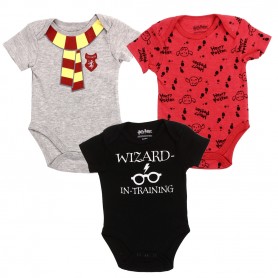 Harry Potter Wizard In Training 3 Piece Onesie Set space City Kids Clothing Store