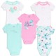 Calvin Klein Pastel Flowers 5 Piece Baby Girls Onesie Set Space City Kids Clothing Store