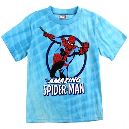 Marvel Comics Amazing Spider Man Boys Shirt Space City Kids
