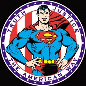 Desperate Enterprises DC Comics Truth Justice And The Americn Way Superman Tin Sign Space City Kids Clothing Store