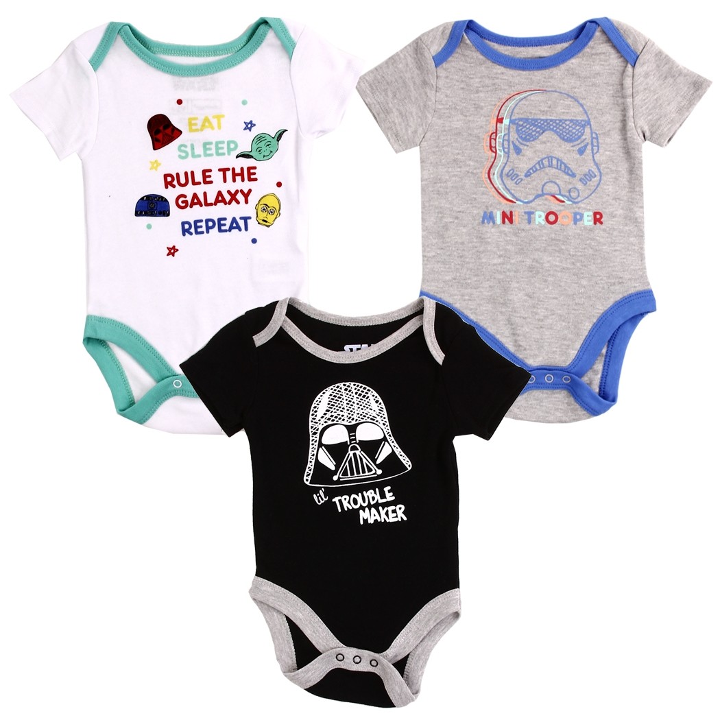 Star Wars Lil Trouble Maker 3 Piece Onesie Set