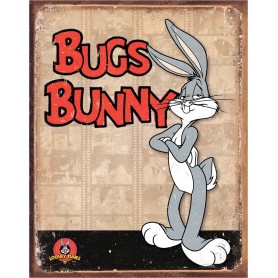Desperate Enterprises Looney Tunes Bugs Bunny Tin Sign Space City Kids Clothing