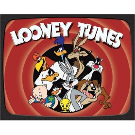 Desperate Enterprises Looney Tunes Family Opening Scene Tin Sign Space city Kids Clothing Store