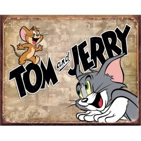 Desperate Enterprises Looney Tunes Tom And Jerry Tin Sign Space City Kids Clothing Store