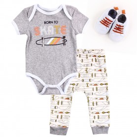 Bloomin Baby Born To Skate Onesie Pants And Crib Shoes Space City Kids Clothing
