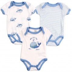Bloomin Baby Whale Hello There Baby Boys Onesie Set Space City Kids Clothing Store