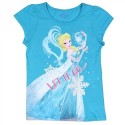 Disney Frozen Let It Go Turquoise Short Sleeve Girls Shirt Space City Kids Clotihng Store