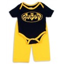 DC Comics Batman Black Bat Signal Creeper And Yellow Pants Space City Kids Clothing Store