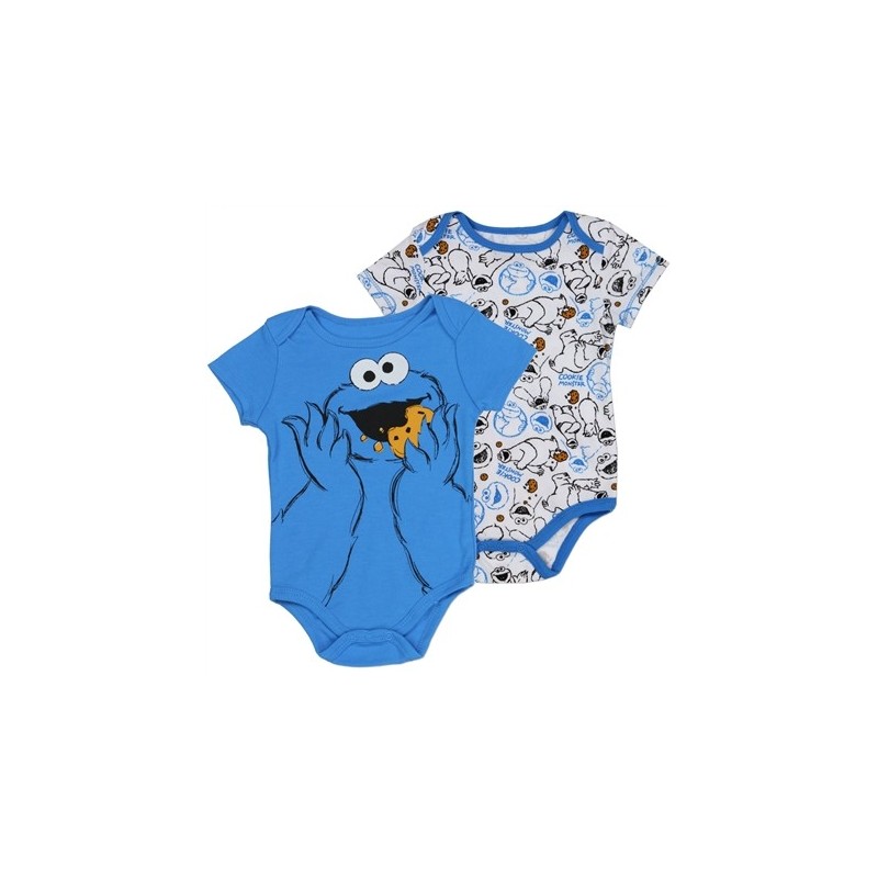 Sesame Street Cookie Monster Onesie Set | Sesame Street Baby Clothes