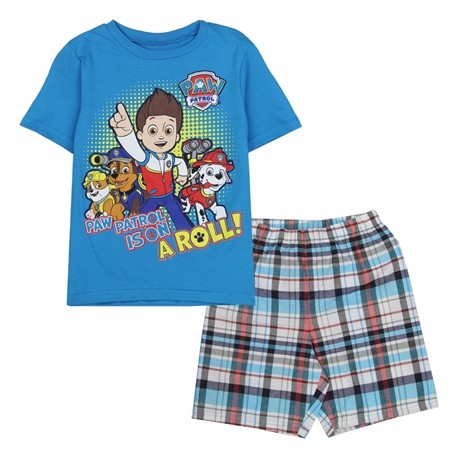 Nick Jr Paw Patrol Is On A Roll Blue Toddler Boys Short Set Space City Kids Clothing Store