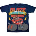 Nick Jr Blaze And The Monster Machines Navy Blue Blaze T Shirt
