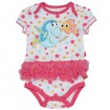 Disney Pixar Finding Dory Nemo And Dory Swimming In Colorful Bubbles Baby Girls Onesie Space City Kids
