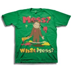 Curious George Mess What Mess Green Toddler T Shirt