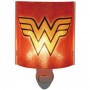 DC Comics Wonder Woman Logo Plug In Acrylic Nightlight With Light Bulb Houston Kids Fashion Clothing