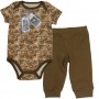 US Army Newest Recruit Brown Camo Baby Onesie And Brown Pants Space City Kids Clothing 