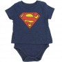 DC Comics Superman Blue T Shirt Onesie With Shield Space City Kids Clothing