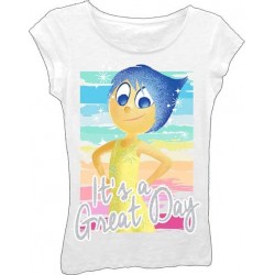 Disney Inside Out The Emotion Of Joy White Girls Shirt Space City Kids Clothing Store