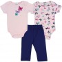 Little Beginnings Pink Butterfly Onesies and Blue Pants Space City Kids Clothing Store