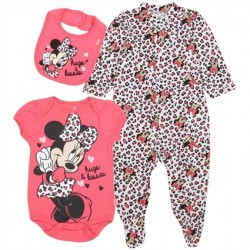 Disney Minnie Mouse Hugs and Kisses 3 Piece Layette Set Space City Kids Clothing Store