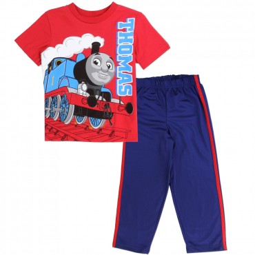Thomas and Friends Red Thomas Shirt Blue Athletic Pants Space City Kids Clothing Store