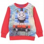Thomas The Tank Engine Red Sublimated Toddler Boys Fleece Sweatshirt Space City Kids Clothing Store