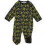 Batman Black Footed Sleeper With Yellow Bat Signals Space City Kids Clothing