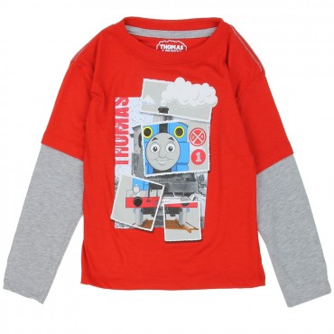 Thomas and Friends Red Thomas Long Sleeve Shirt Space City Kids Clothing Store