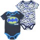 Batman Fight Crime Charcaol and White Onesie Set Space City Kids Clothing 