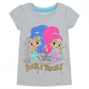 Nick Jr Shimmer and Shine Double Trouble Girls Shirt Space City Kids Clothing Store