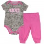 US Army Princess Grey Camo Onesie And Pink Pants At Space City Kids Clothing