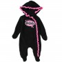 Batgirl Lil Hero Black Lightweight Polar Fleece Pram With Pink Ruffled Fringe At Space City Kids Clothing Store