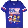 Nick Jr Paw Patrol Red White And Blue Logo Short Sleeve Blue Shirt Space City Kids Clothing 