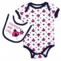 Weeplay Mommy's Little Lady Ladybug Onesie With Matching Bib Space City Kids Clothing Store