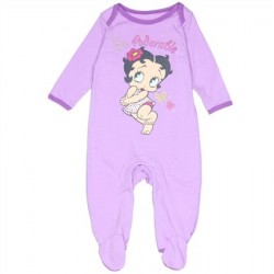 Betty Boop Baby Boop So Adorable Light Purple Footed Sleeper