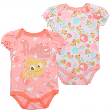 Disney Finding Dory Hello There coral 2 Piece Onesie Set At Space City Kids Fashion Clothing