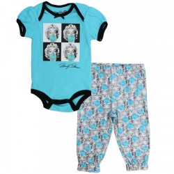 Marilyn Monroe Blue Onesie And White Pants Set Space City Kids Clothing Store