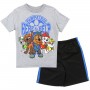 Nick Jr Paw Patrol Here To Help Grey Shirt And Black Mesh Shorts Space City Kids Clothing