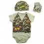 Buster Brown Safari Adventure Green Camouflage 3 Piece Layette Set At Space City Kids Clothing