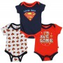 DC Comics Superman Little Hero 3 Piece Infant Onesie Set Space City Kids Clothing