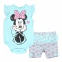 Disney Minnie Mouse Blue Onesie With Grey Short With Tutu Infant Short Set Space City Kids Clothing