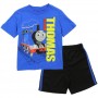 Thomas and Friends The Engine Thomas Blue Shirt With Black Shorts Space City Kids Clothing Store