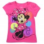 Disney Minnie Mouse Pink Toddler Girls Princess Tee With Silver Glitter Print Space City Kids Clothing Store