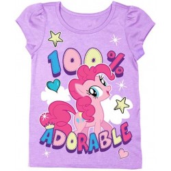 My Little Pony Pinkie Pie 100% Adorable Puff Sleeve Toddler Girls Shirt Space City Kids Clothing Store